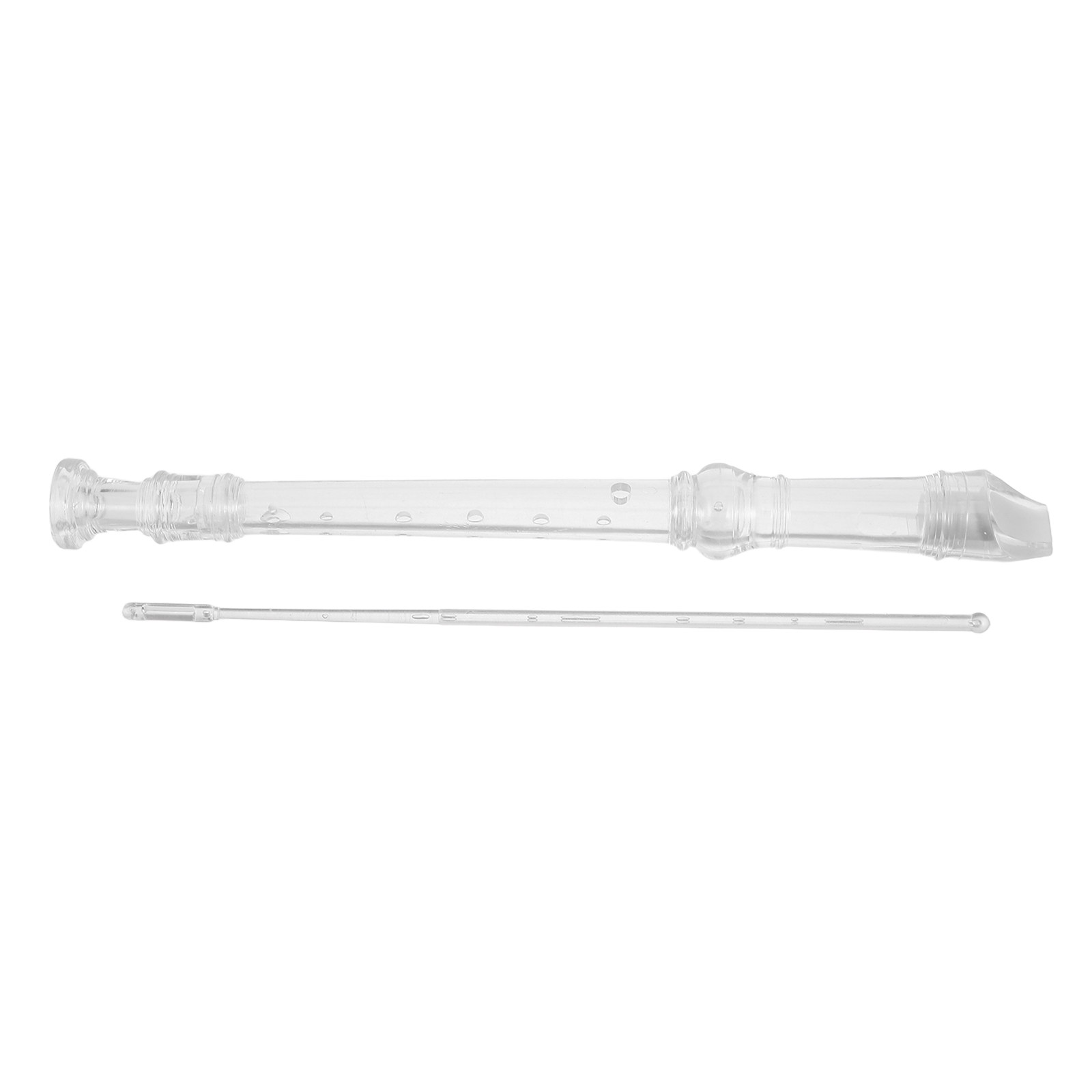 Soprano Recorder Plastic - 1 zestaw przezroczystych fletów sopranowych z