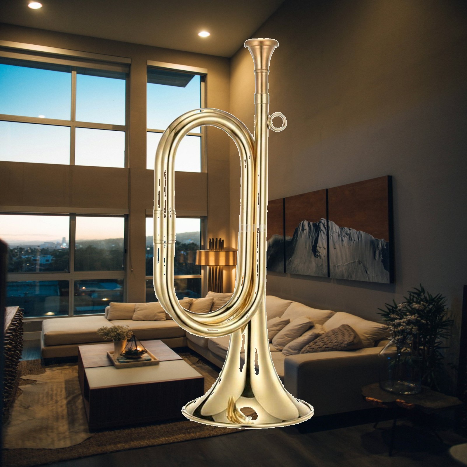 Mosiężny, przenośny instrument – Musical Instrument Bugle recenzja i cena