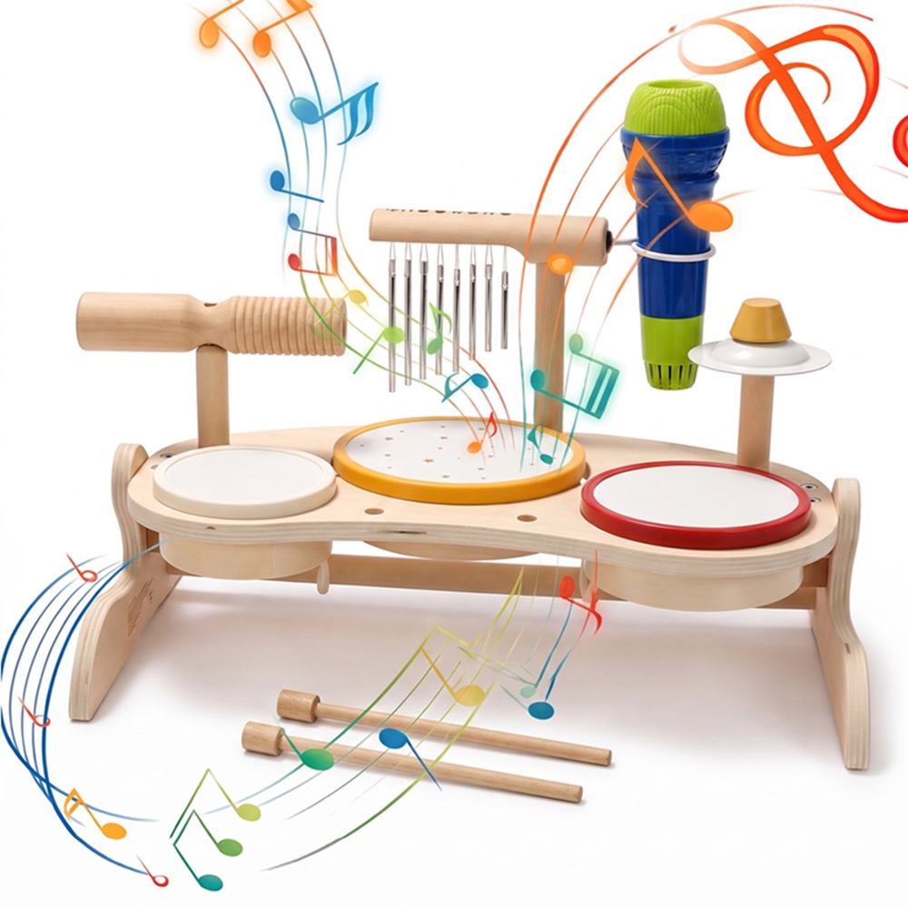 Drewniany zestaw perkusyjny dl – Musical Instrument Harmonium recenzja i cena
